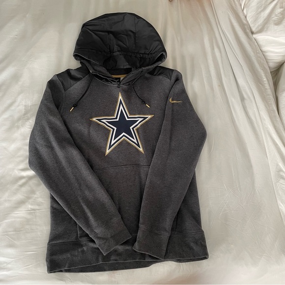 Nike Other - Nike Dallas Cowboys Grey and Gold Hooded Sweatshirt | Sz M